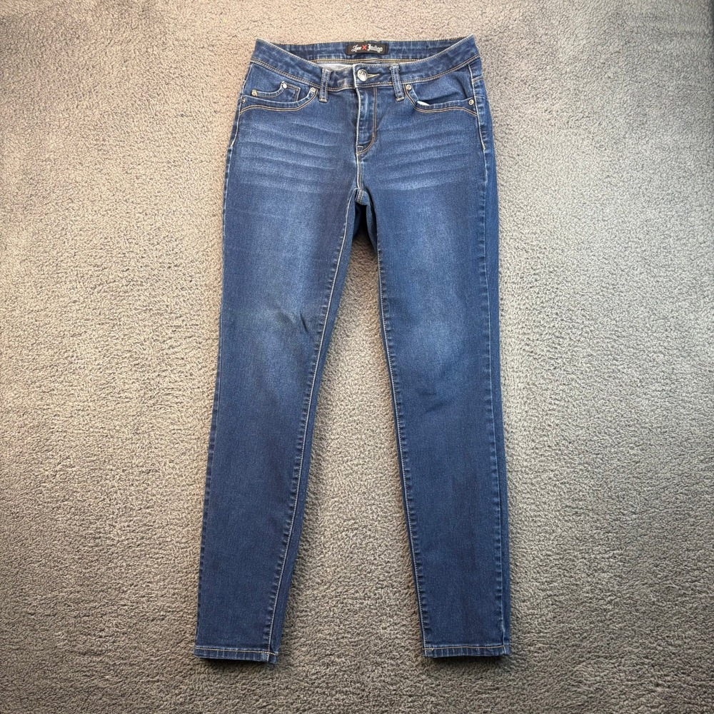 Love Indigo Womens Size‎ 8 Dark Wash Denim Jeans Skinny Stretch Casual